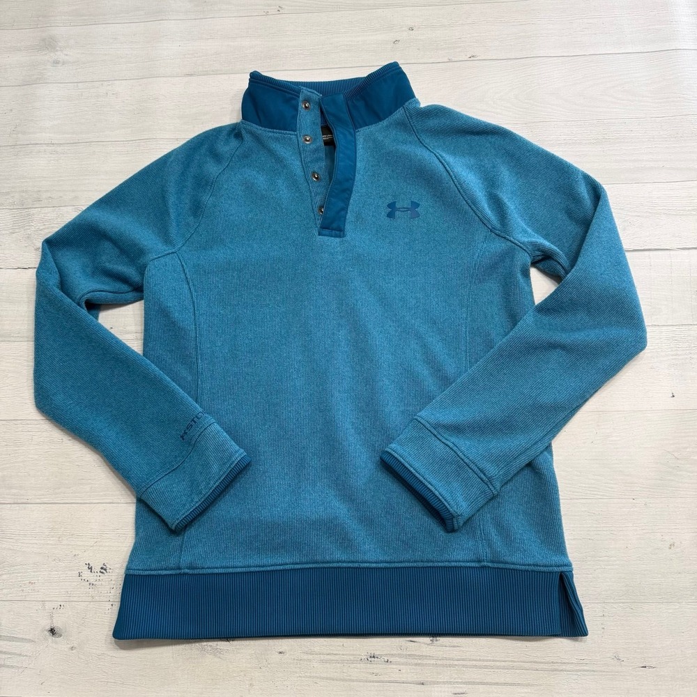 Under‎ Armour boys teal blue pullover youth medium